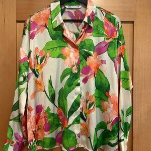 Zara Long Sleeve Button Down Shirt